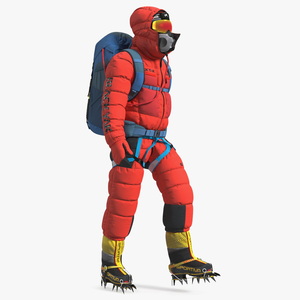 3D Everest Climber Rigged for Cinema 4D