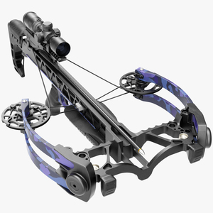 Crossbow Camo Generic with Arrow and Scope 3D