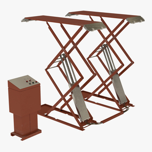 3D Automotive Scissor Lift Generic