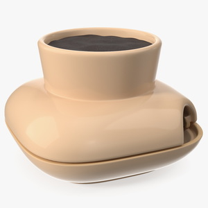 3D model Single Herb Pot Sagaform Beige