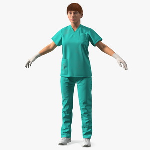 Female Nurse Character 3D