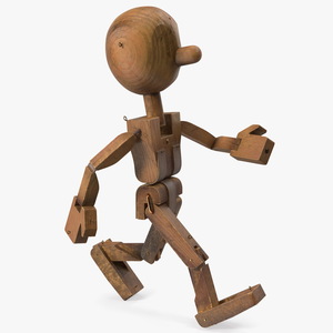 Walk Dirty Wooden Character 3D