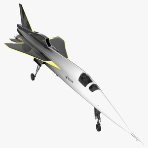 Prototype Boom Supersonic Jet XB-1 3D model