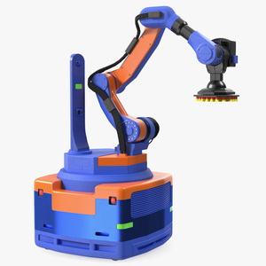 Warehouse Loader Robot Blue 3D