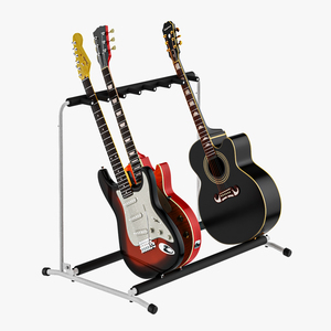 Guitars on Guitar Rack 3D