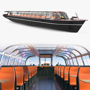 Cruise Black Boat 3D