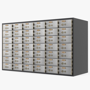 3D Safety Deposit Box model