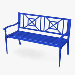 3D model Park Bench Blue