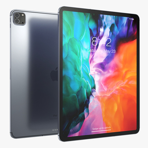 iPad Pro 2020 12 9 inch Space Grey 3D model