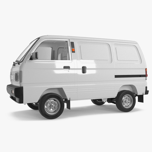 3D Suzuki Super Carry Van White model