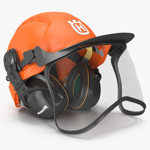 3D Husqvarna Forest Orange Head Protection Helmet