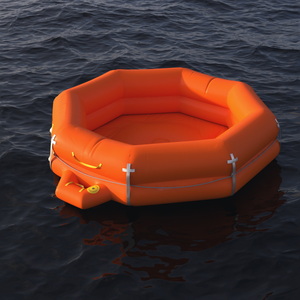 3D model Emergency Inflatable Life Raft