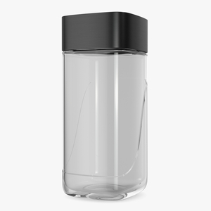 Glass Coffee Jar 200g Empty 3D