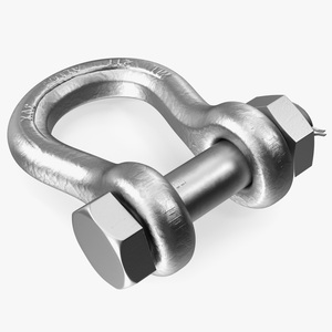 3D Aluminum Anchor Shackle model