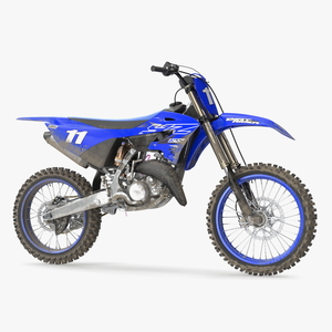 Yamaha YZ125 2022 Dirt Rigged 3D model