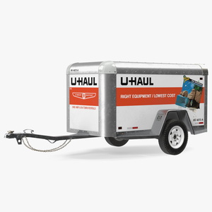 U-Haul 4x8 Cargo Trailer 3D model