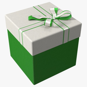 3D model Gift Box with Ribbon