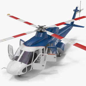 Sikorsky s76 Rigged 3D model