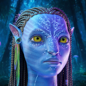 3D Neytiri Avatar Head Rigged