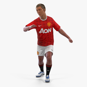 Soccer or Football Player Manchester United Rigged 2 3D