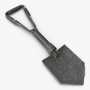 3D Used US GI Military Entrenching Shovel model