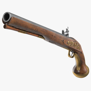 Flintlock Horse Pistol 3D