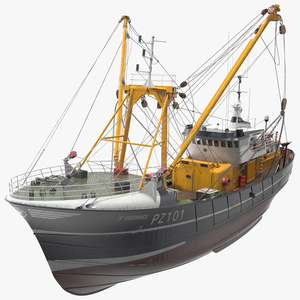 3D model Fishing Trawler