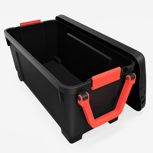 3D model Heavy Duty Toolbox Plastic Open Red