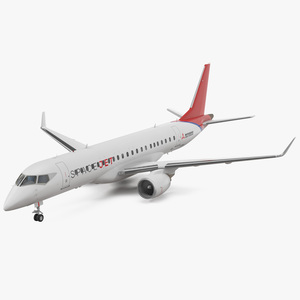 3D model Mitsubishi SpaceJet M90 Rigged