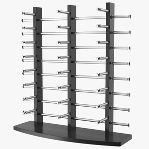 Glasses Display Stand Black 3D