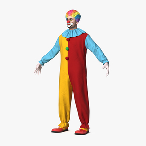 3D model Circus Clown Costume