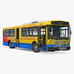 3D model Bus Nabi Model 416 NYC Airport Express Rigged