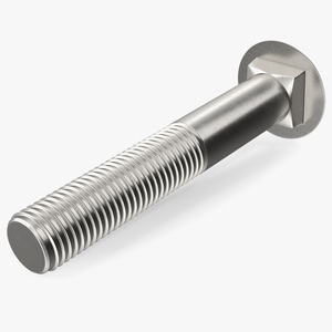 3D Carriage Bolt model