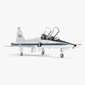 3D NASA T-38 Talon Trainer Jet White model