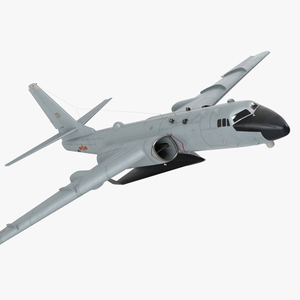 3D Xian H-6 China Strategic Bomber with Reconnaissance Drone Rigged for Maya model