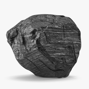 3D model Black Coal Rock