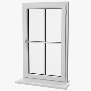 3D model Classic Window 2x2 Panels