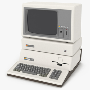 3D Vintage Apple III Computer