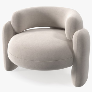 Royal Stranger Embrace Modern Armchair Beige 3D model