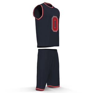 Basketball Uniform Black 3D model