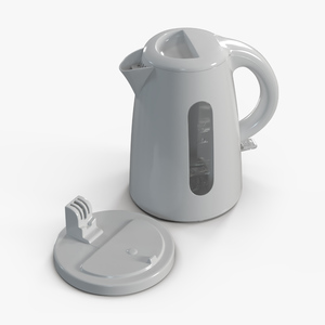 Plastic Electric Kettle No Water 3D