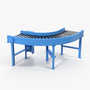 Curved Roller Conveyor 3D