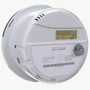 3D model Electricity Meter ON