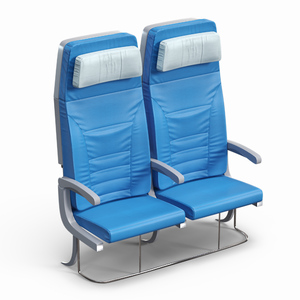 3D Double Passenger Airplane Seats