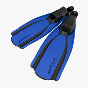 3D Swim Fins 2 Blue