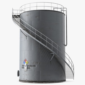 Crude Oil Storage Tank 3D