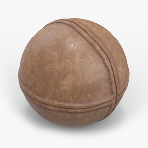 Antique 1830s Baseball Ball 3D