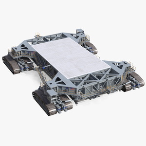 3D model NASA Missile Crawler Transporter Facilities Rigged