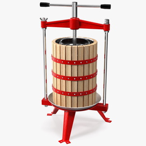 3D model Wooden Frame Fruit Wine Cider Press