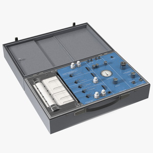Vintage Polygraph Machine Rigged 3D